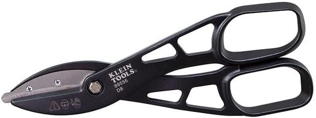 Klein Tools 89556 12-Inch Tin Snips for Cutting Tin, Copper, Aluminum,