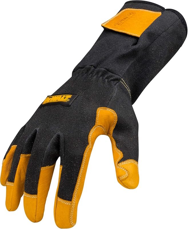 DEWALT Adjustable Gauntlet-Style TIG Welding Gloves in X-Large for Pre