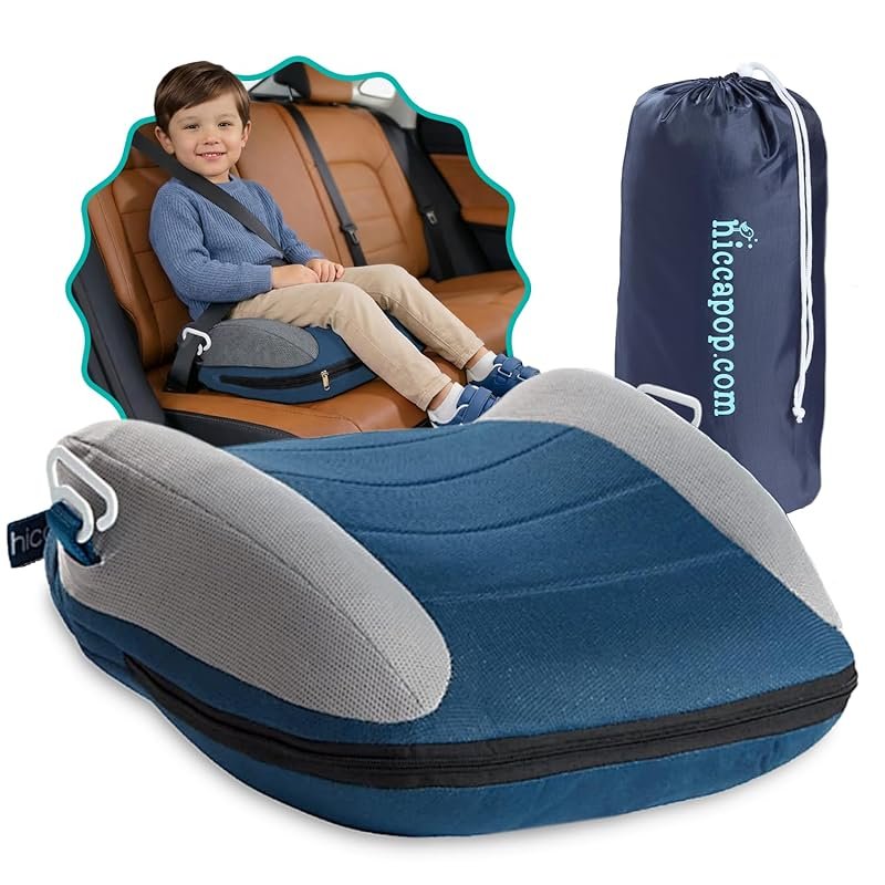 Hiccapop UberBoost Inflatable Booster Car Seat: Portable Travel Booster