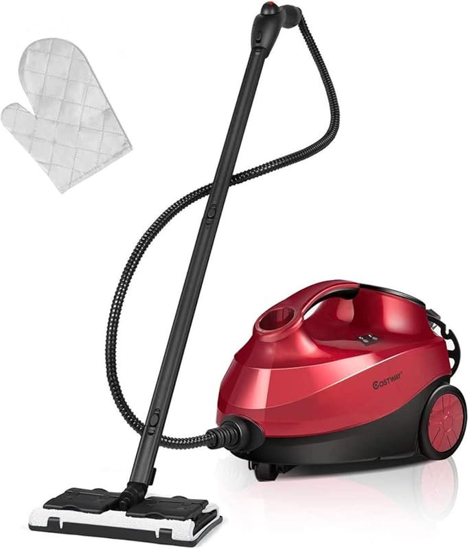 COSTWAY 2000W Heavy Duty Multipurpose Steam Cleaner 19 Accessories, 1.