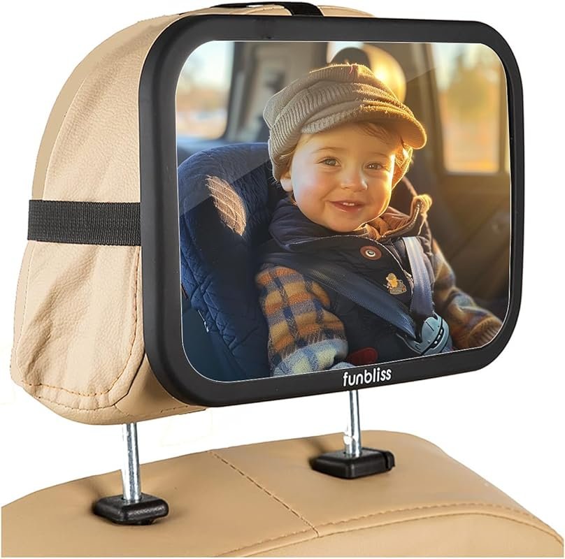 Most Stable Backseat Baby Car Mirror: Premium Matte Finish, Ultra High