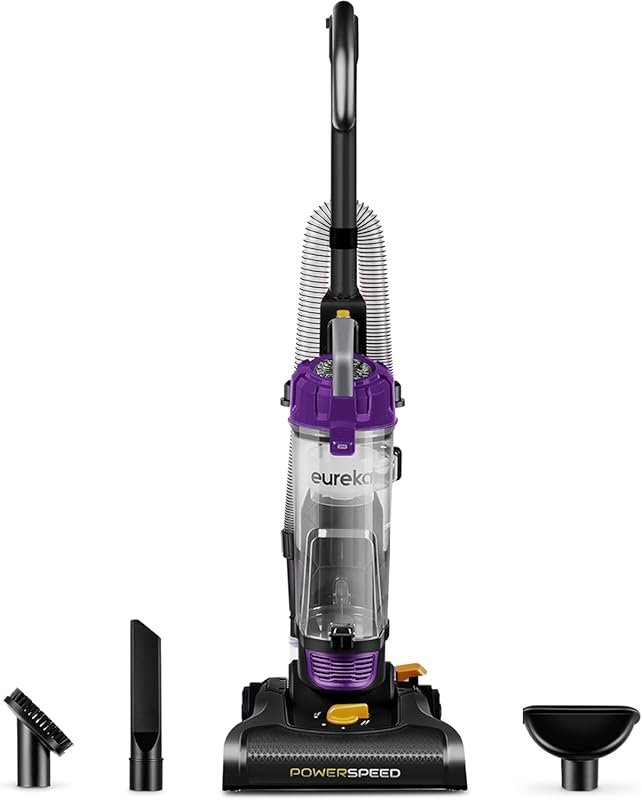 Eureka PowerSpeed Bagless Upright Vacuum delivers powerful suction on