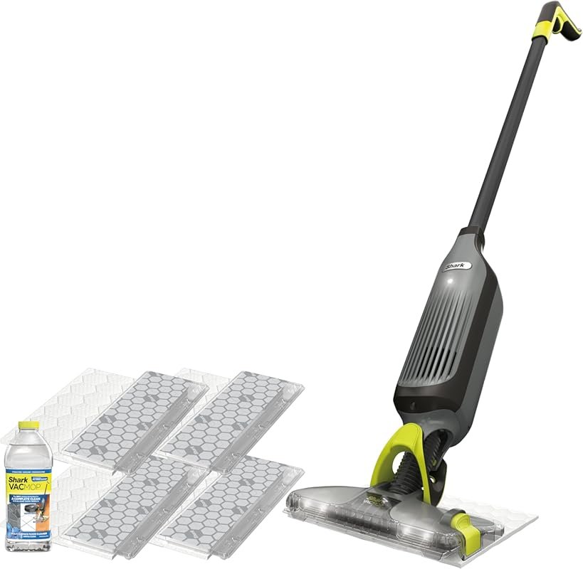 Shark VACMOP Cordless Hard Floor Vacuum Mop, Powerful Suction, LED Hea
