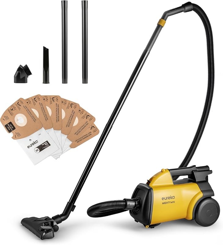 Eureka 3670M Lightweight Canister Vacuum Cleaner for Carpets and Hard 