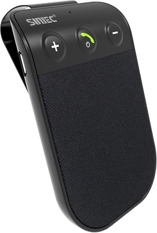 Bluetooth Car Speaker with Visor Clip - Hands-Free Speakerphone, Auto 