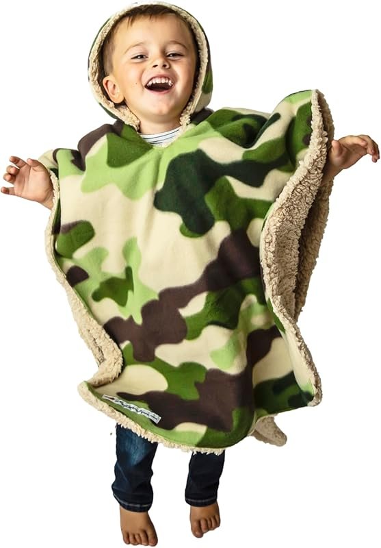 Birdy Boutique Kids Car Seat Poncho - Reversible Warm Cozy Blanket Saf