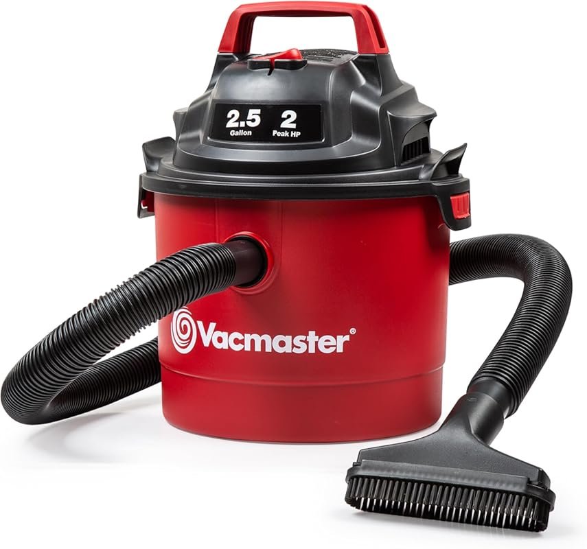 Vacmaster 2.5-Gallon* 2 Peak HP Wall Mountable Wet/Dry Vacuum – Model 