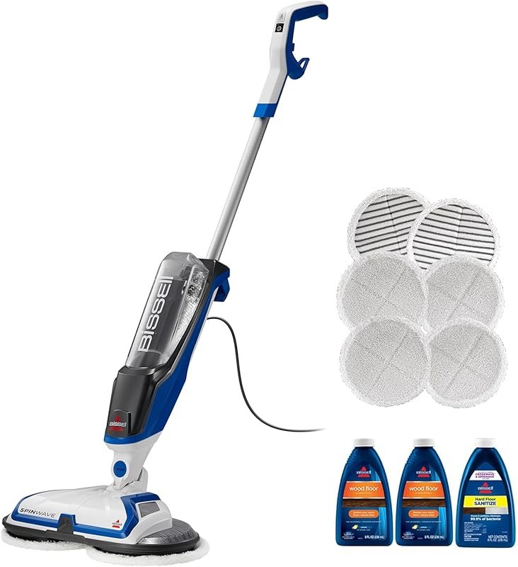Bissell SpinWave 20393 Corded Spin Mop Cleaner with Washable Pads for 