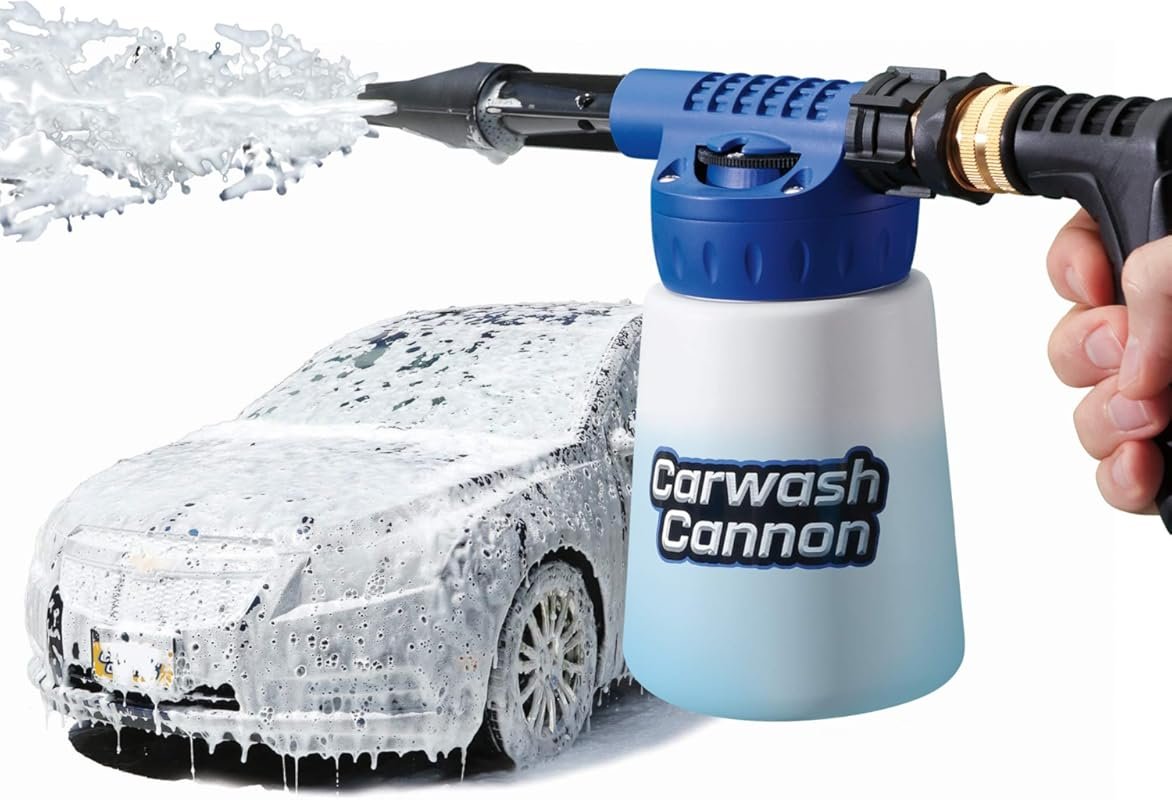Ontel Carwash Cannon Foam Blaster Nozzle Gun for Car, Truck, Boat Cleaning