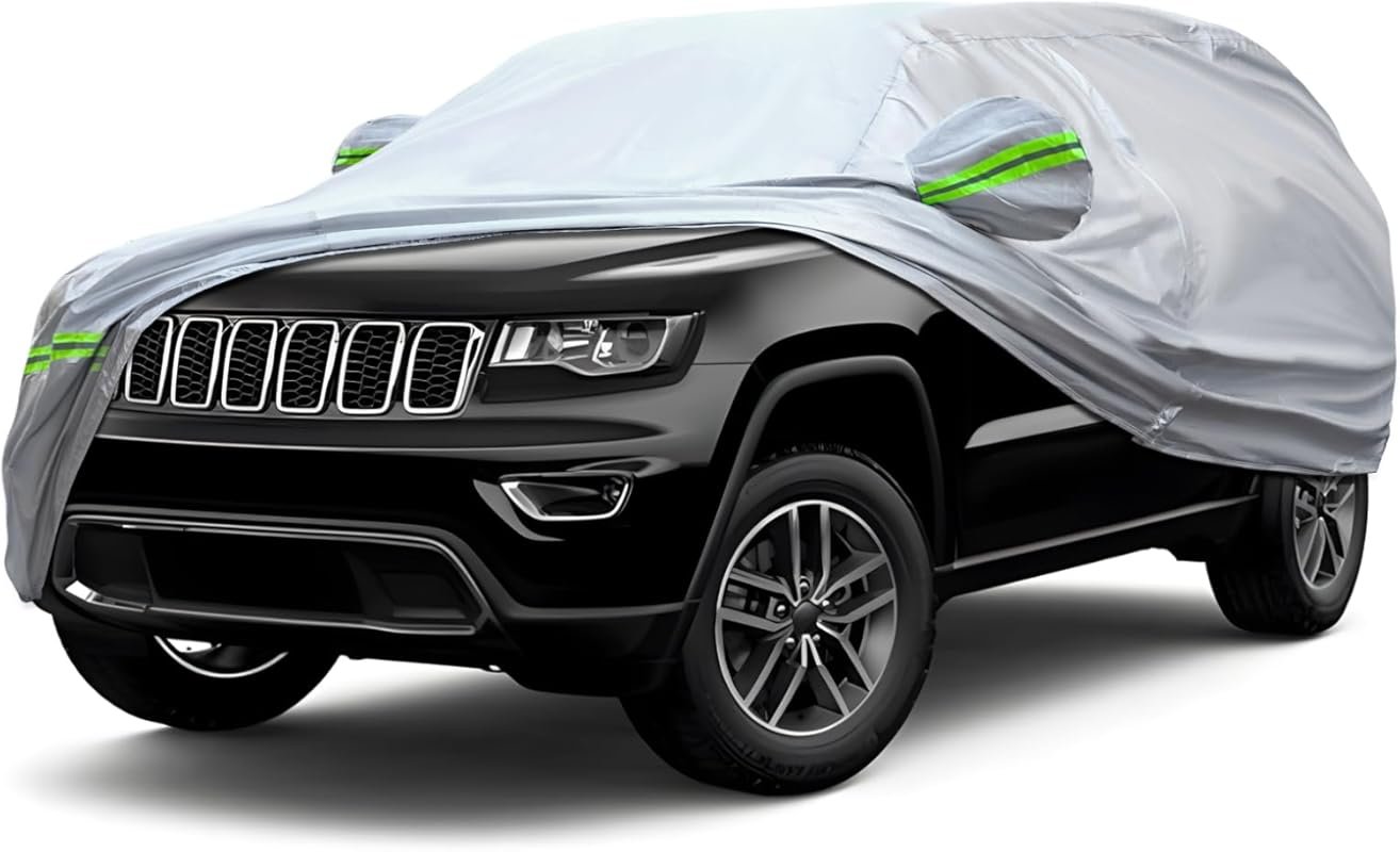 KEYOOG 6-Layer All-Weather Waterproof Car Cover for SUVs MPVs 191