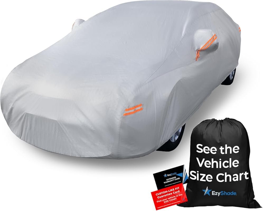 EzyShade 10-Layer Waterproof All-Weather Car Cover for SUVs Sedans - R