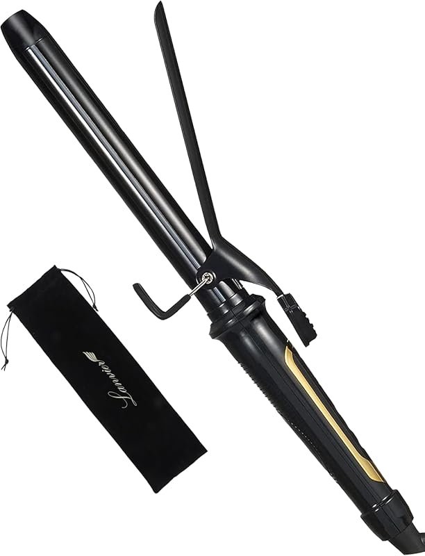 Lanvier 1-inch Curling Iron: Ceramic Tourmaline Barrel, Professional 4