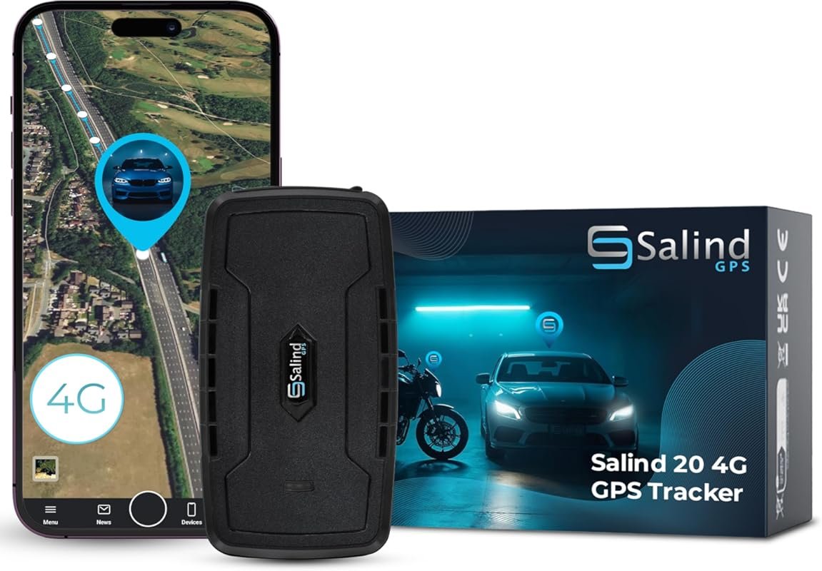 SALIND Magnetic GPS Tracker: 180-Day Battery, Real-Time Anti-Theft for