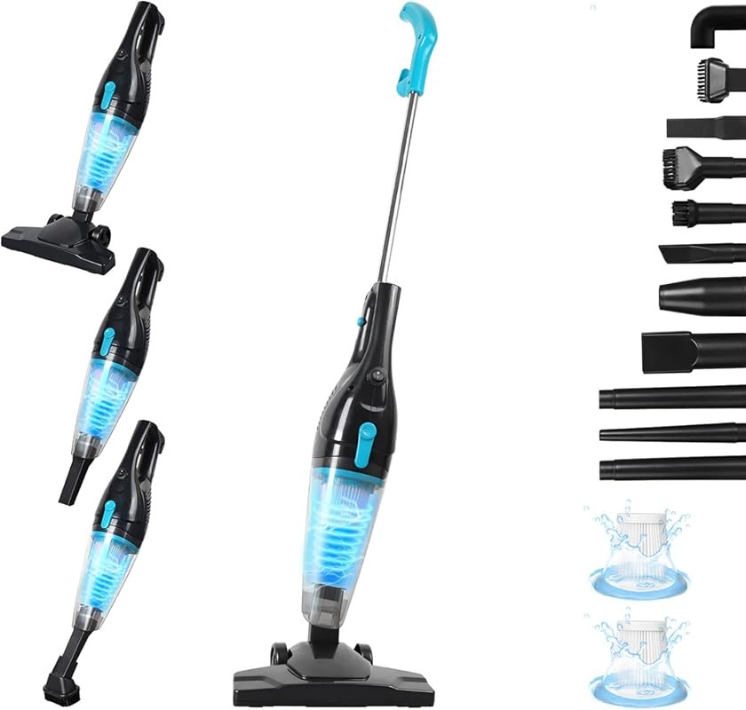 Intercleaner Corded Stick Vacuum with 15KPa Suction and 400W Motor for