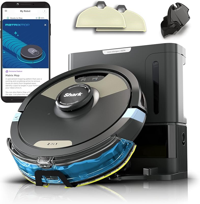 Shark AV2610WA Robot Vacuum Mop: Powerful Suction, Matrix Plus, 60-Day