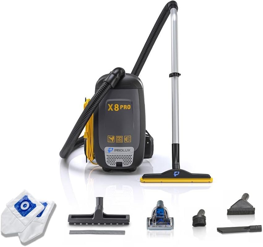 Prolux X8 Pro Backpack Canister Vacuum with 4-Stage Filtration, Super 