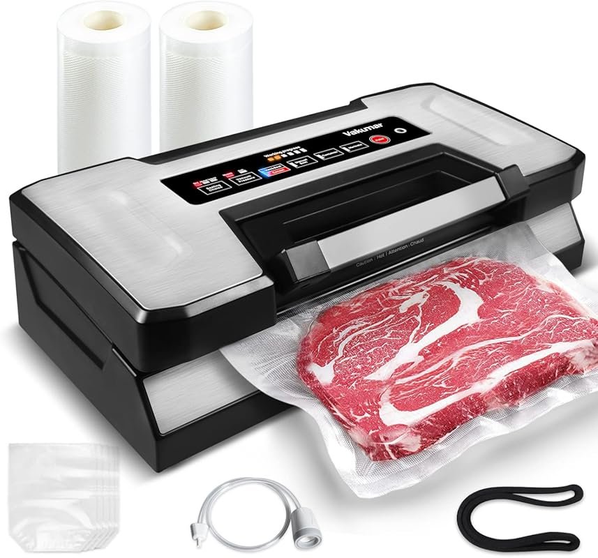 Vakumar Precision Vacuum Sealer Pro – Cutter, 70-Feet Bag Roll, Viewin