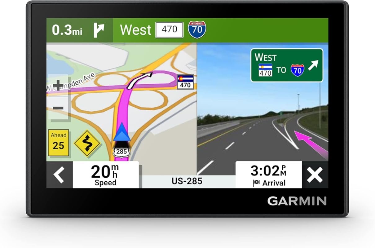Garmin Drive 53 GPS Navigator – High-Resolution Touchscreen, Simple On