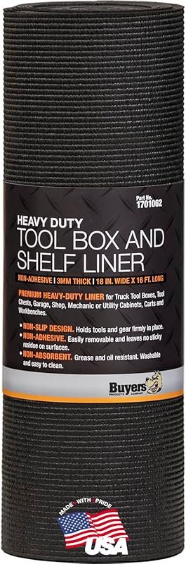 Buyers Products 1701062 Universal Heavy-Duty Truck Tool Box with Shelf