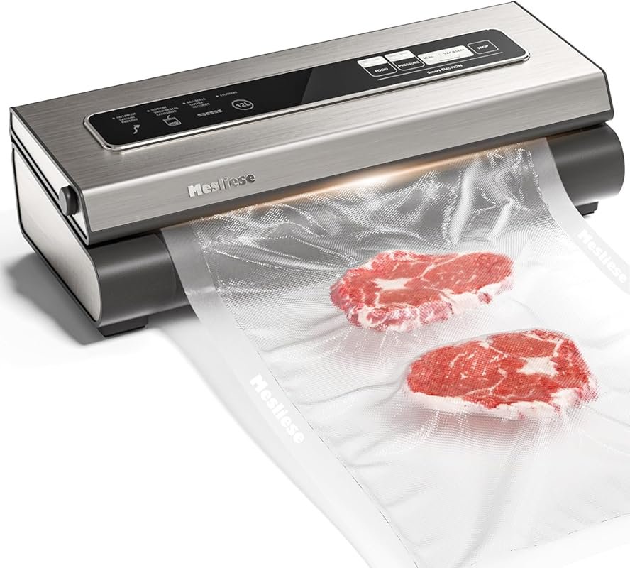 Mesliese Vacuum Sealer Machine, Powerful 90Kpa Precision 6-in-1 Compac