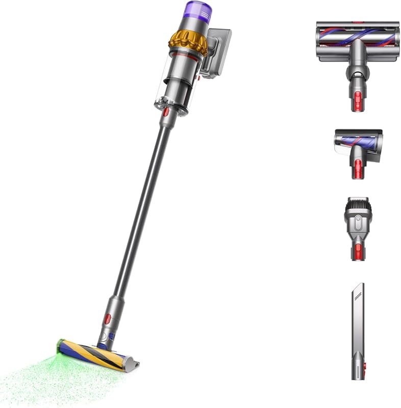 Dyson V15 Detect Cordless Vacuum featuring Laser Dust Detection, 60-Mi