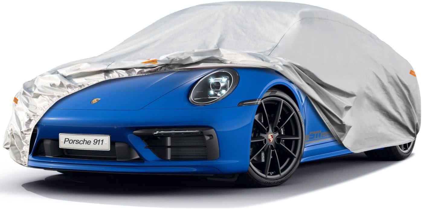 Kayme 6-Layer Custom Fit Car Cover for Porsche 911 (2011-2025), Waterp