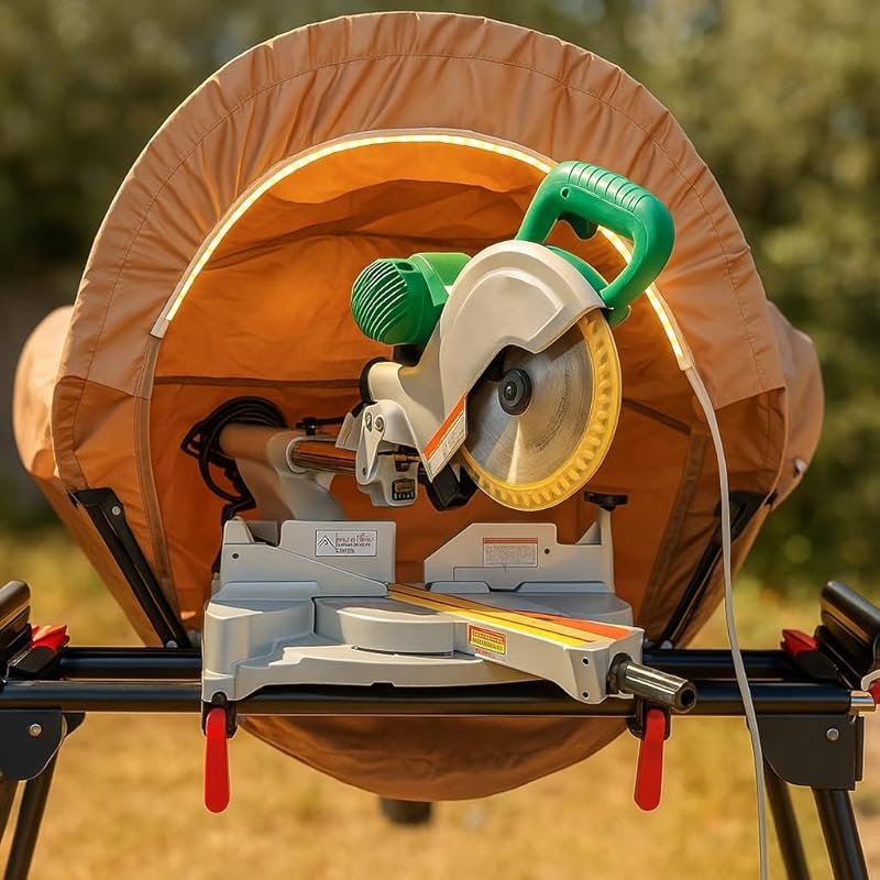 Universal Miter Saw Dust Collector with LED for 10