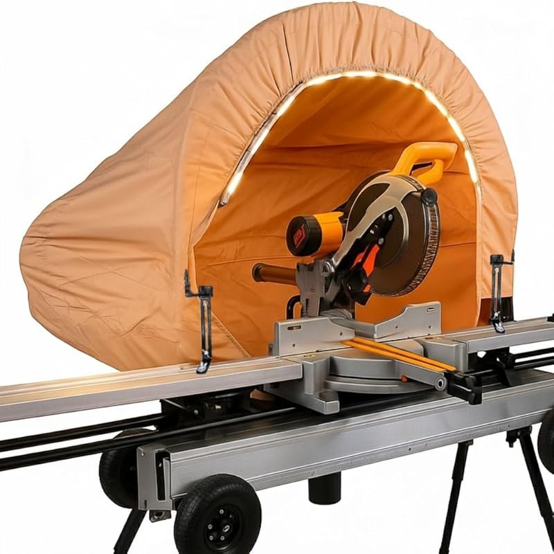 Universal Miter Saw Dust Hood LED for 10