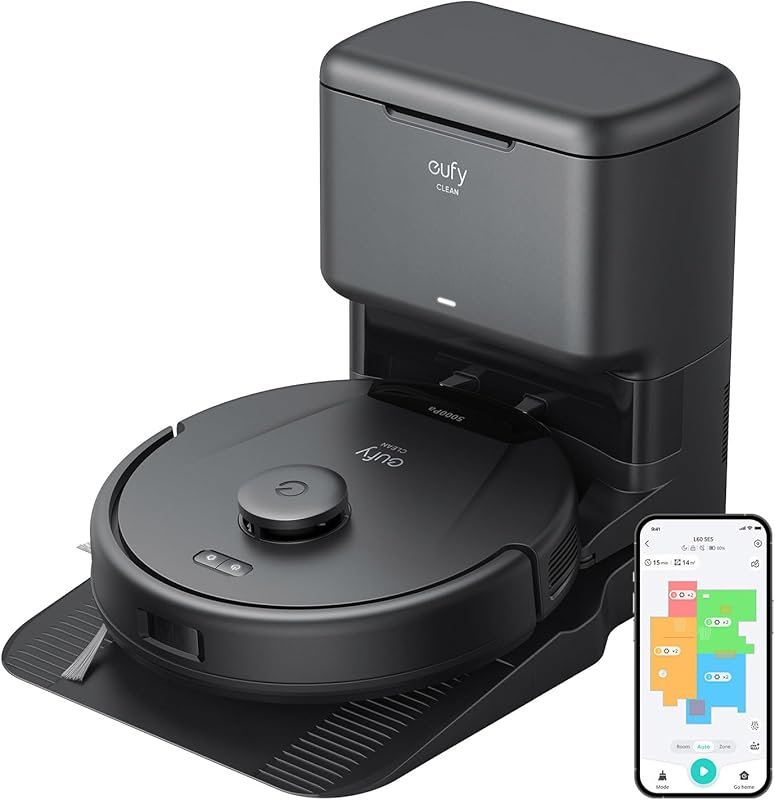 eufy L60 Robot Vacuum: Self-Empty Station, Hair Detangling Technology,