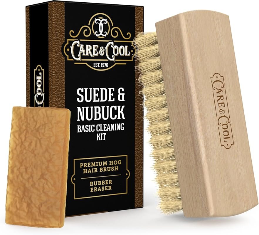 Care & Cool Suede and Nubuck Cleaning Premium Hog Hair Brush 3.94