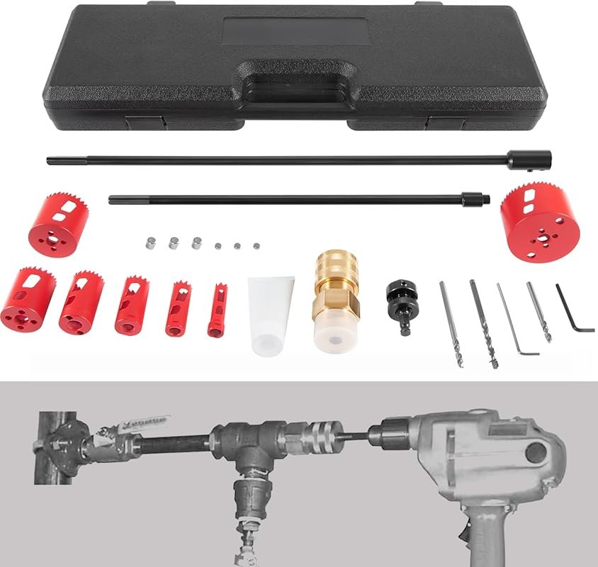 Bonbo DM3MECH Mechanical Hot Tapping Machine Kit for NPT with Hole Saw