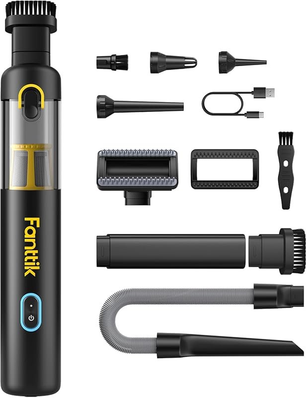 Fanttik Slim V8 APEX Car Vacuum: 4-in-1 Portable Mini Cordless Vacuum 