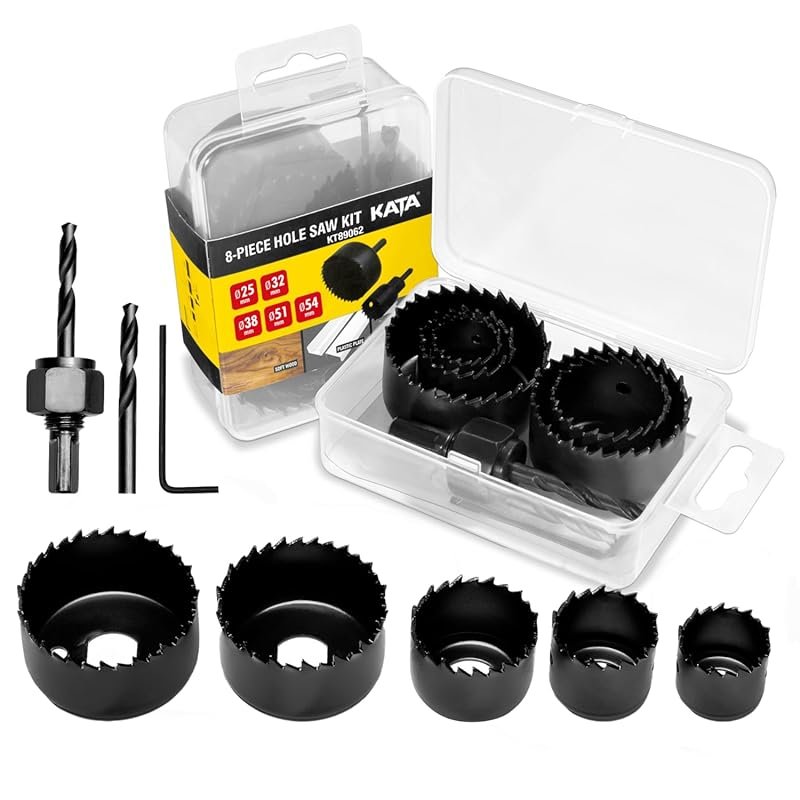 KATA 8-Piece Hole Saw Kit with 1