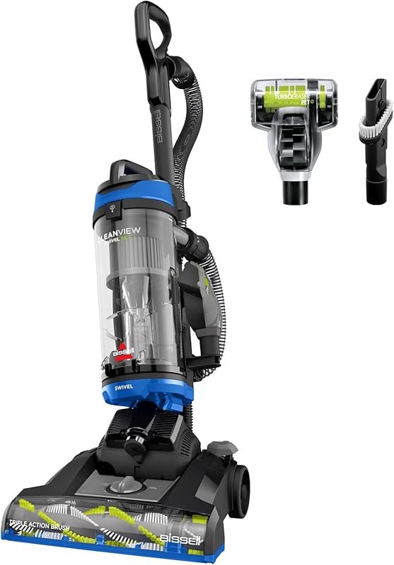 Bissell CleanView Swivel Vacuum: Triple Action Brush Roll, Swivel Stee