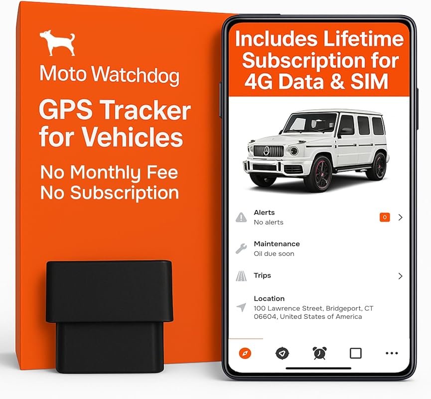 Moto Watchdog GPS Tracker for Vehicles – No Subscription, Real-Time Tr
