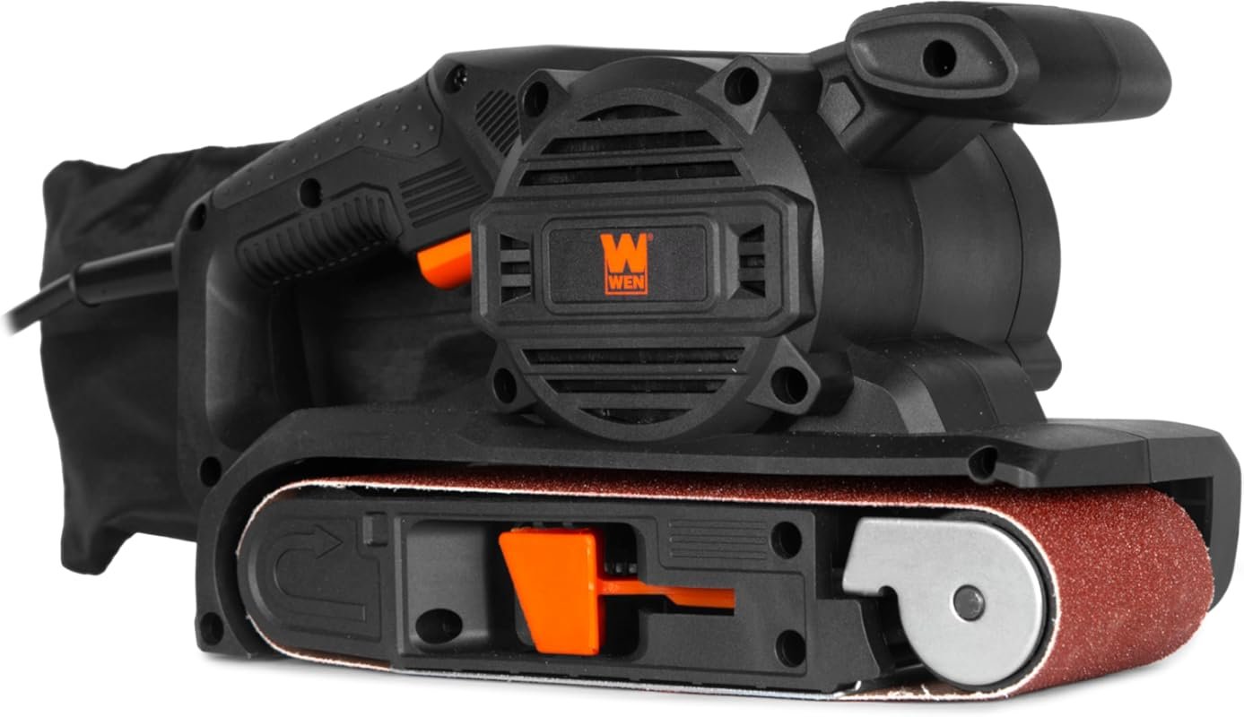 WEN HB321V 7.5-Amp Variable Speed Handheld Belt Sander, 3x21 Inch Port
