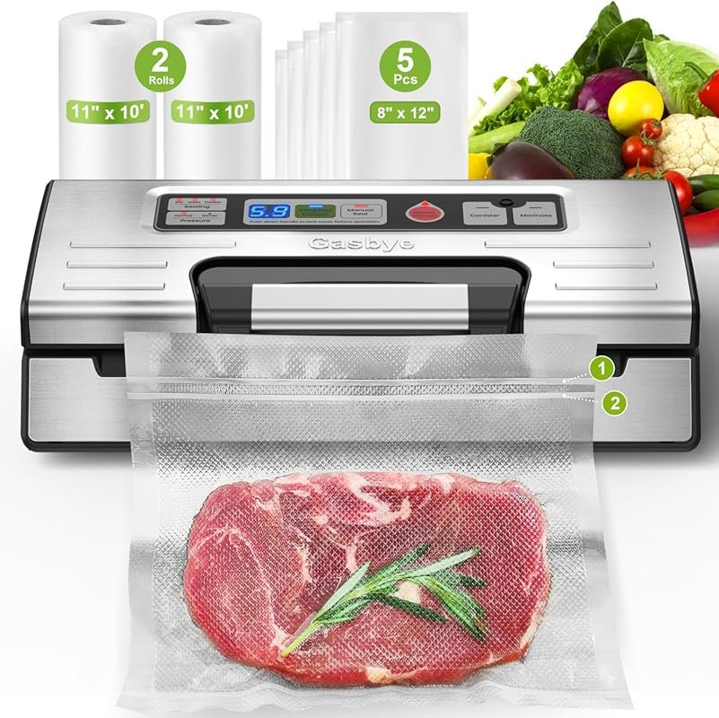 95kPa Precision Vacuum Sealer Machine with Double Heat Seal for Dry/Mo