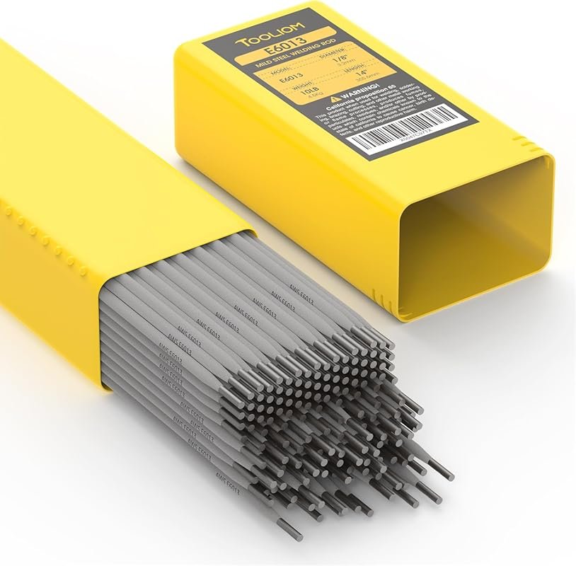 TOOLIOM E6013 1/8 Inch 10LB Carbon Steel Welding Rods: Heavy-Duty Stic