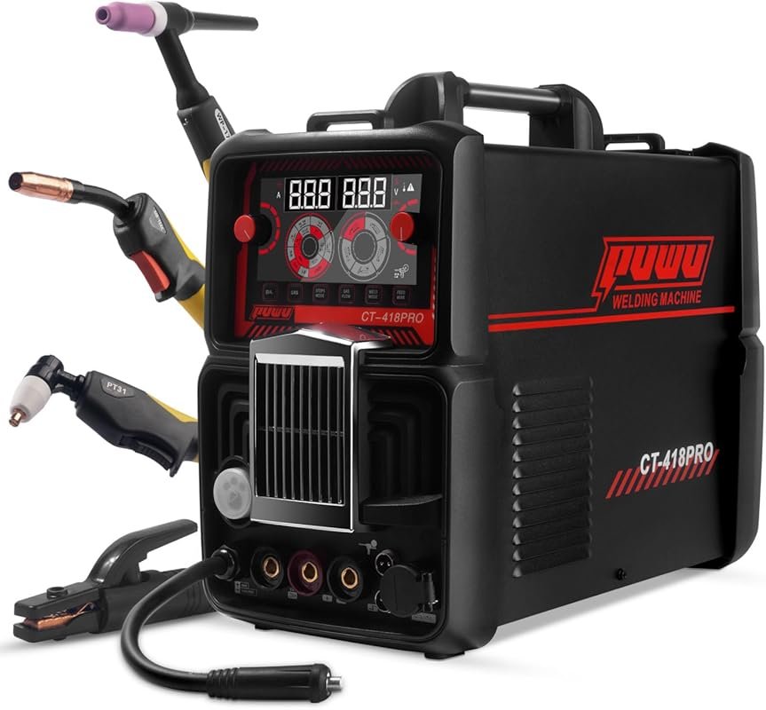 5-in-1 Multi-Process Welder with Plasma Cutter & Aluminum Welding - 11