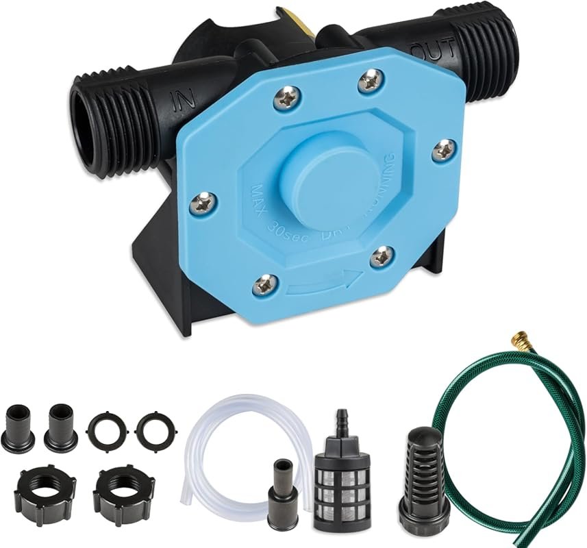 KITLUCK 750GPH Self-Priming Hand Drill Pump for Water and Diesel with