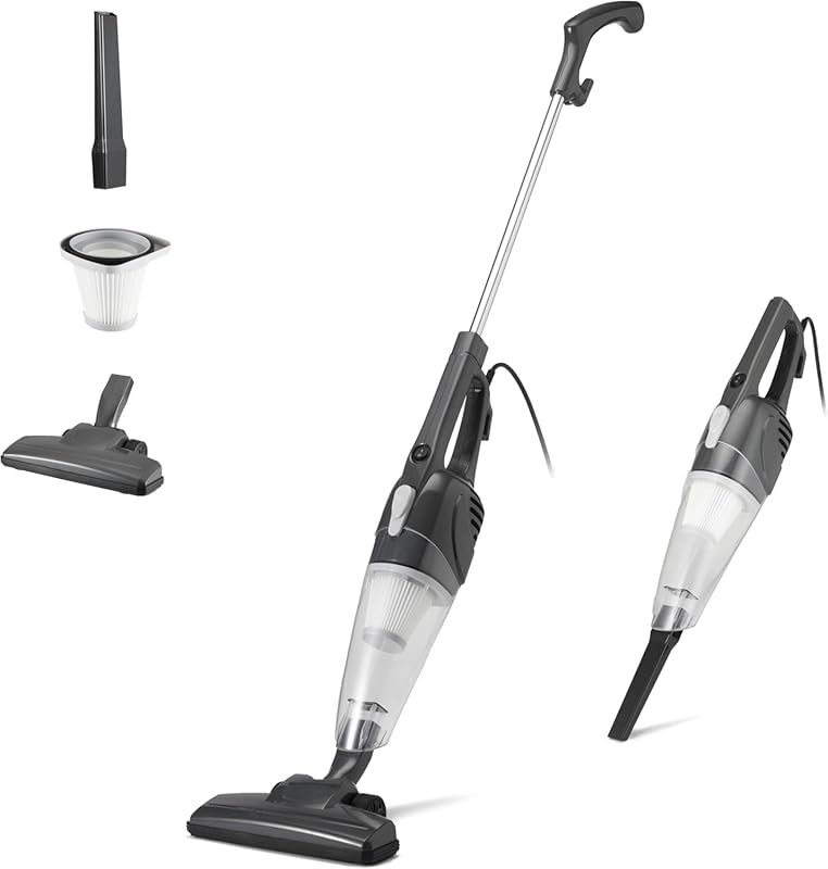 Amazon Basics 2-in-1 Corded Stick Vacuum Converts to Handheld with HEP