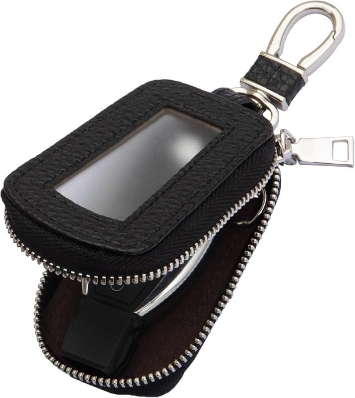Yuoyar Premium Leather Key Fob Case - Universal Car Key Holder for All