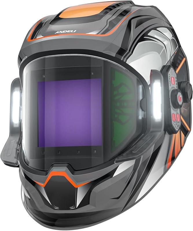 ANDELI Auto Darkening Welding Helmet with Light, 3.94