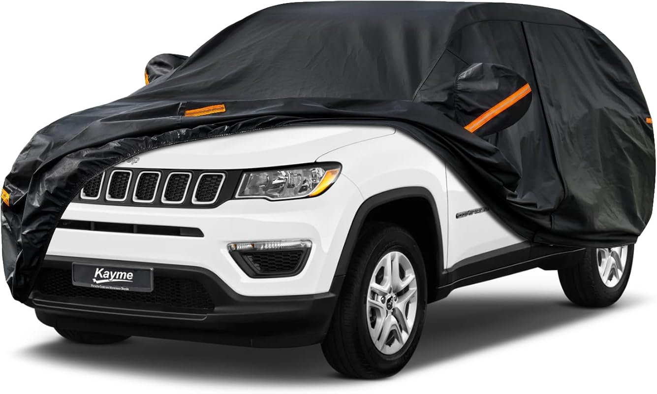 Kayme 7 Layers SUV Car Cover Custom Fit for Jeep Compass Waterproof A