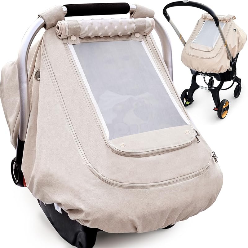 YVMVDV Patented Waterproof Infant Car Seat Cover - Cold Weather Canopy