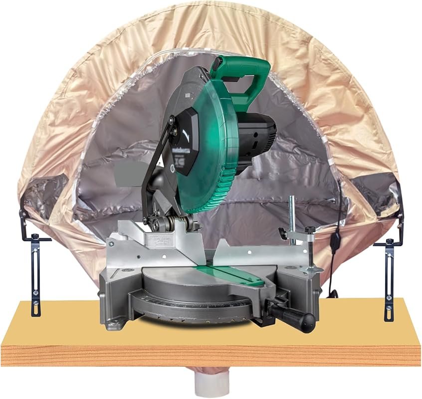 Universal Miter Saw Dust Collection Hood, Effective Dust Solution for 