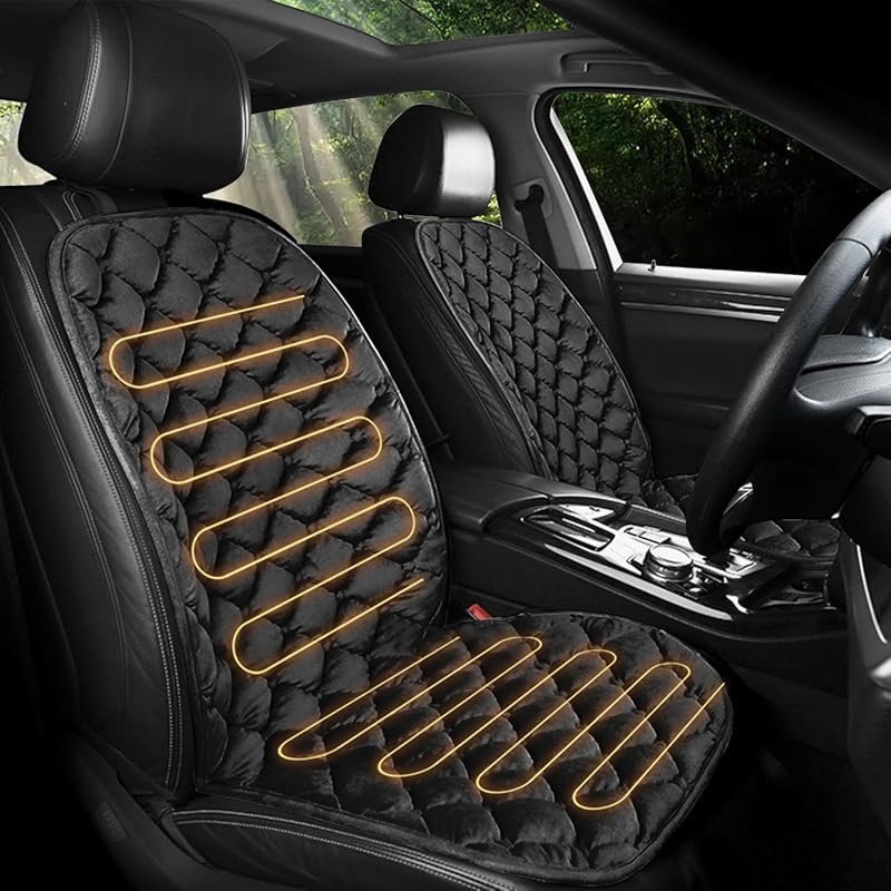 ESMING Car Seat Cushion for Driver and Passenger with Full Back and Se