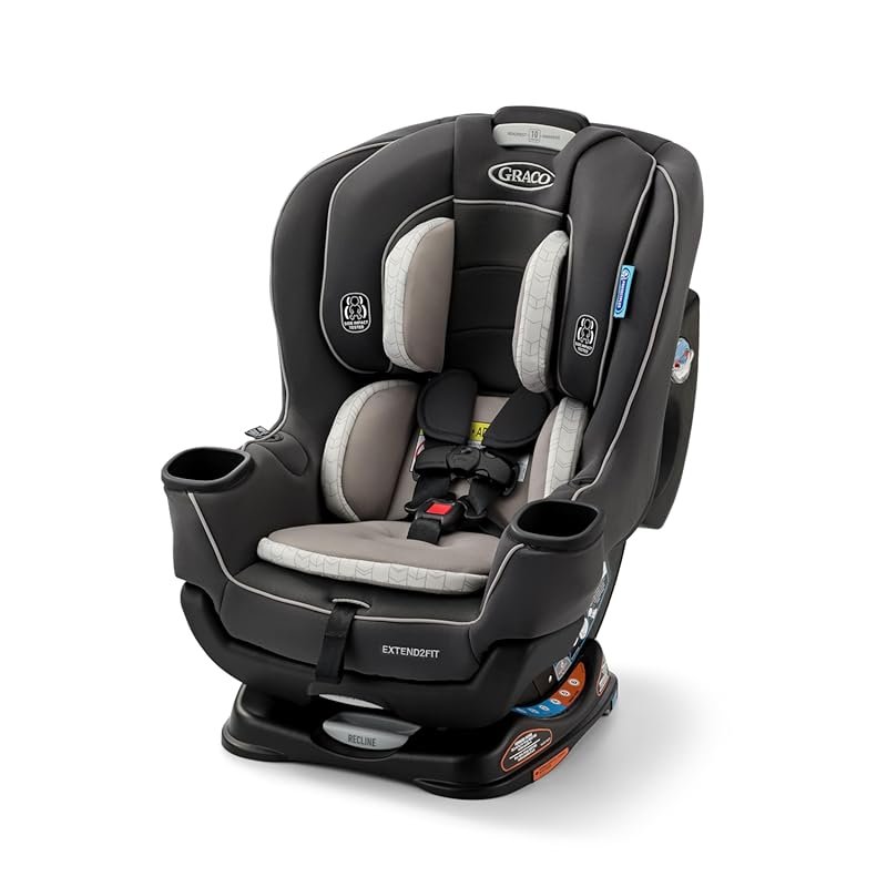 Graco Extend2Fit Convertible Baby Car Seat: adjustable extension panel adds legroom for rear-facing and forward-facing comfort