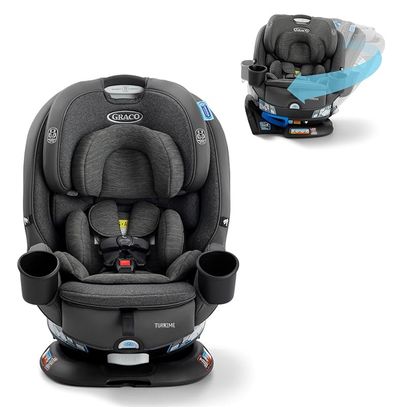 Graco Turn2Me 3-in-1 Rotating Convertible Car Seat: rotating rear-faci