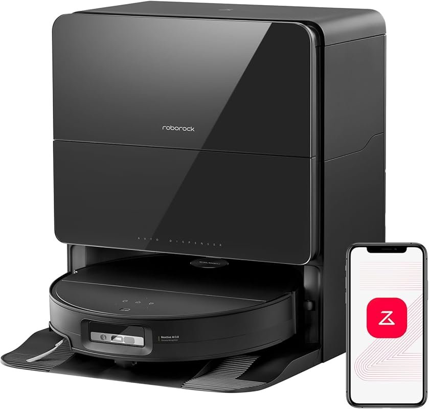 roborock Saros 10 Robot Vacuum: 22000Pa Suction, AI Obstacle Avoidance